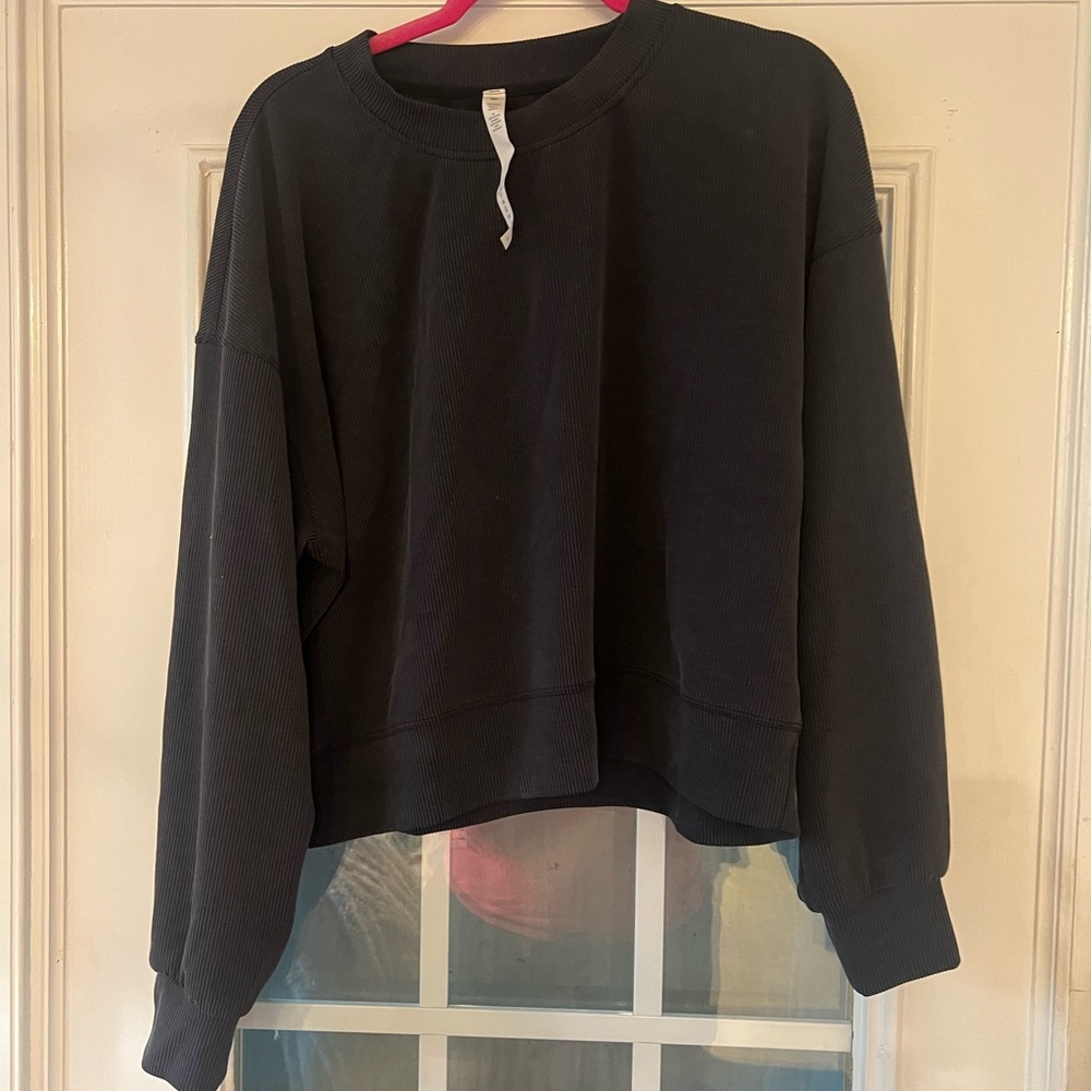 Lulu lemon ribbed soft stream sweatshirt size 12